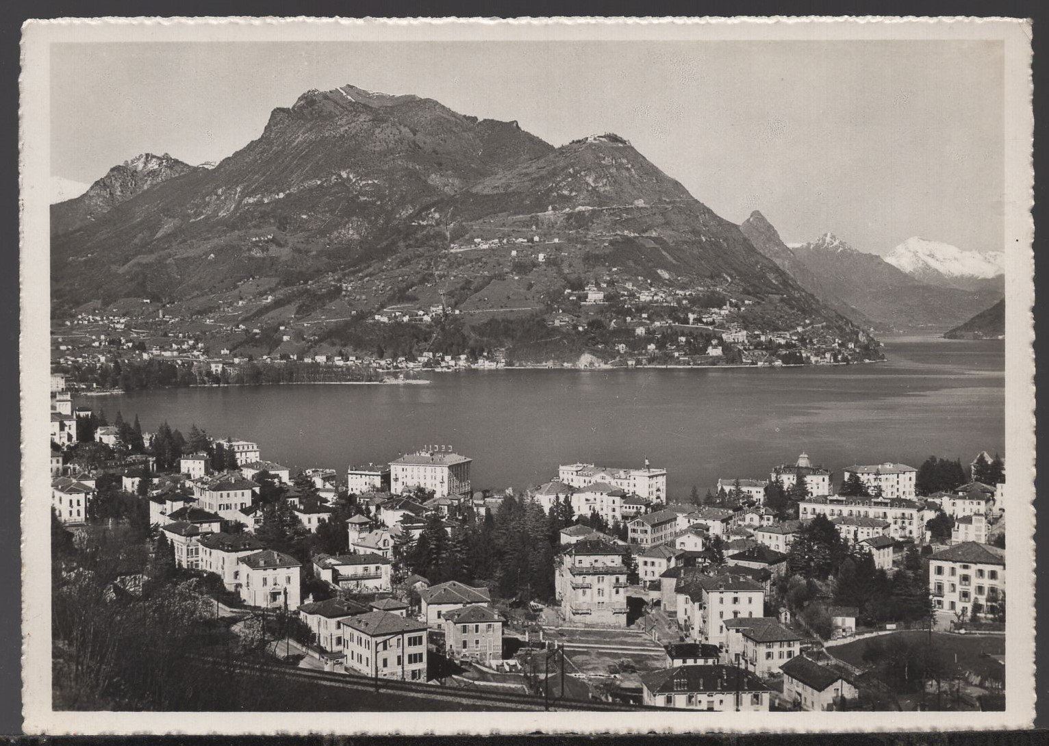 Cartoline postali: Lago di Lugano e Monte Brè – Usato da Aarau venduto da kufi44