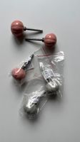 Keramik Griffe Kürbisform Rosa & Grau 4 Stuck Neu
