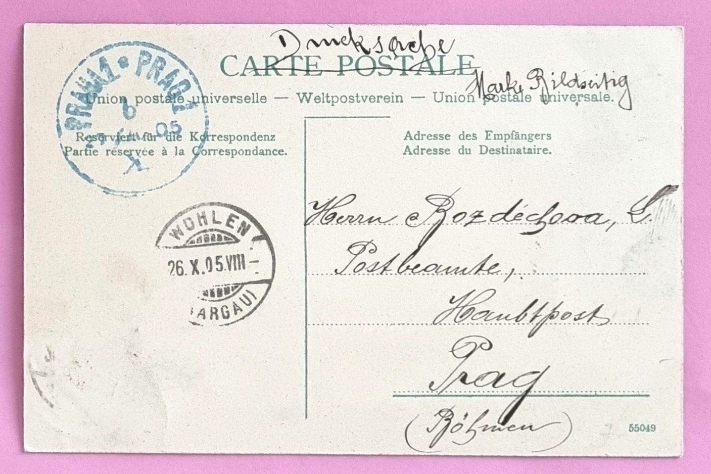 Cartoline postali: Wohlen - Dorfstasse - Fabfrik - 1905 – Usato da Rothrist venduto da RROENK 1