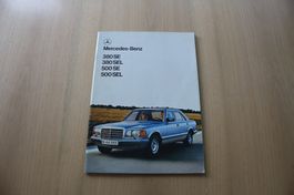 Mercedes-Benz W126 Prestige Prospekt 380 SE/SEL 500 SE/SEL F