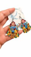 Boucles artisanales pièce unique “ fée papillon”