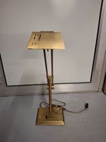 Goldene Schreibtischlampe, verstellbar, Egon Hillebrand