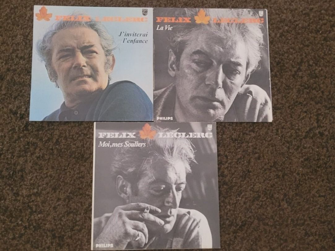 Schallplatten: 3 LP  Felix Leclerc – Gebraucht aus Martigny von MZ-67