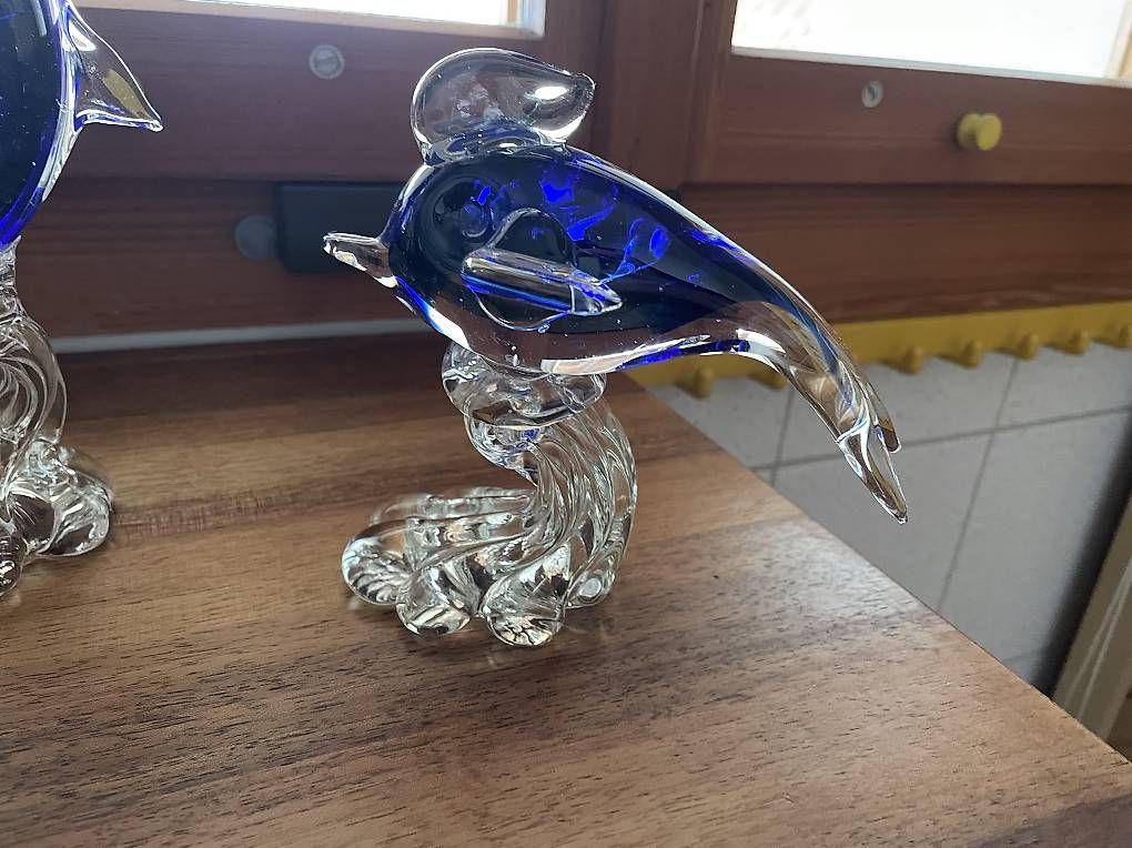 Statuette: Glasfiguren Delphine – Nuovo (secondo la descrizione) da Niedermuhlern venduto da Brunnenthal 1