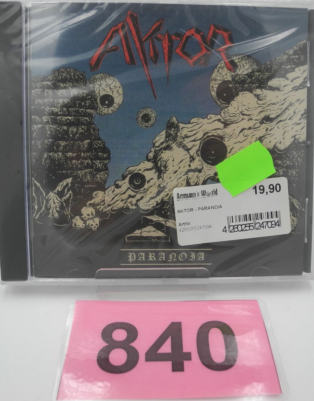 CD: CD Aktor "Paranoia", Nr. 840 – Nuovo e nell'imballaggio originale da Kottwil venduto da Crazyrolf