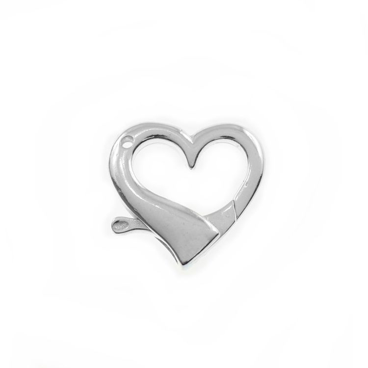 Karabinerverschluss 925 Silber Rhodiniert 12mm Schmuck Zubehör Basteln