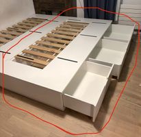 IKEA NORDLI, Bettgestell, weiss, 90x200 cm