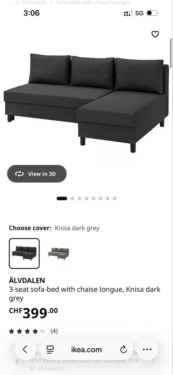 Sofas: IKEA Sofa/bed – D'occasion à Riedikon par cra_kym5 4