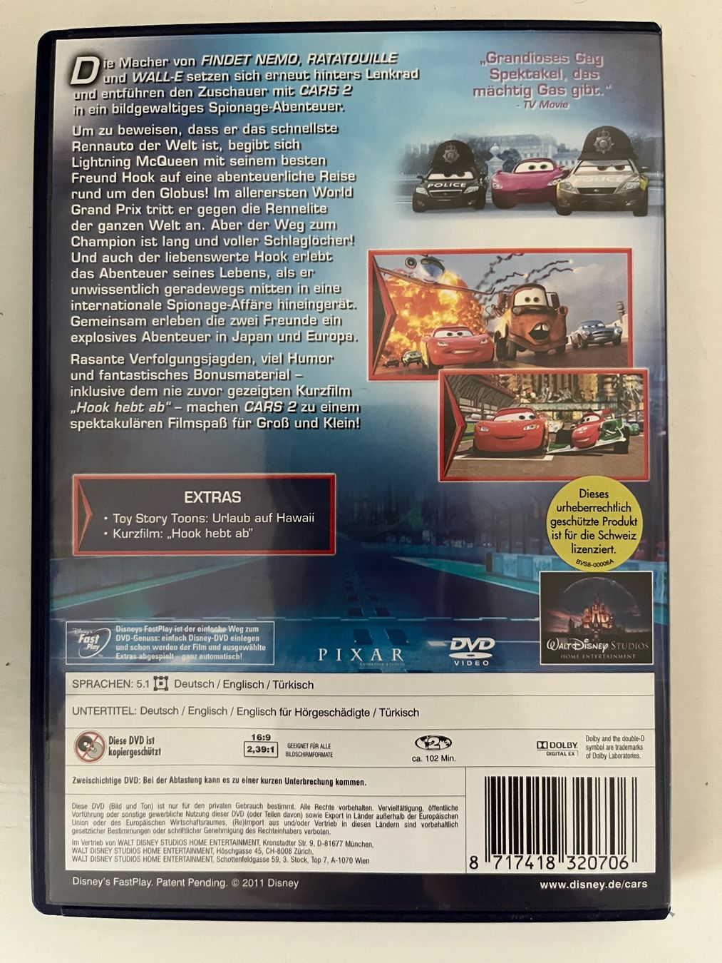 Disney | Cars 2 DVD 📀 (Neu (gemäss Beschreibung)) in Sierre für CHF 6. ...