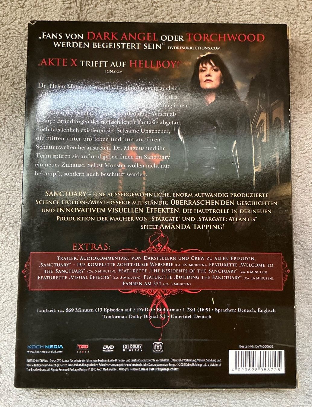 Tutti i DVDs: SANCTUARY - Staffel 1 (De-En) – Usato da Wolfhausen venduto da uchuva26 1