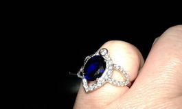 Bague en Argent avec des zircones