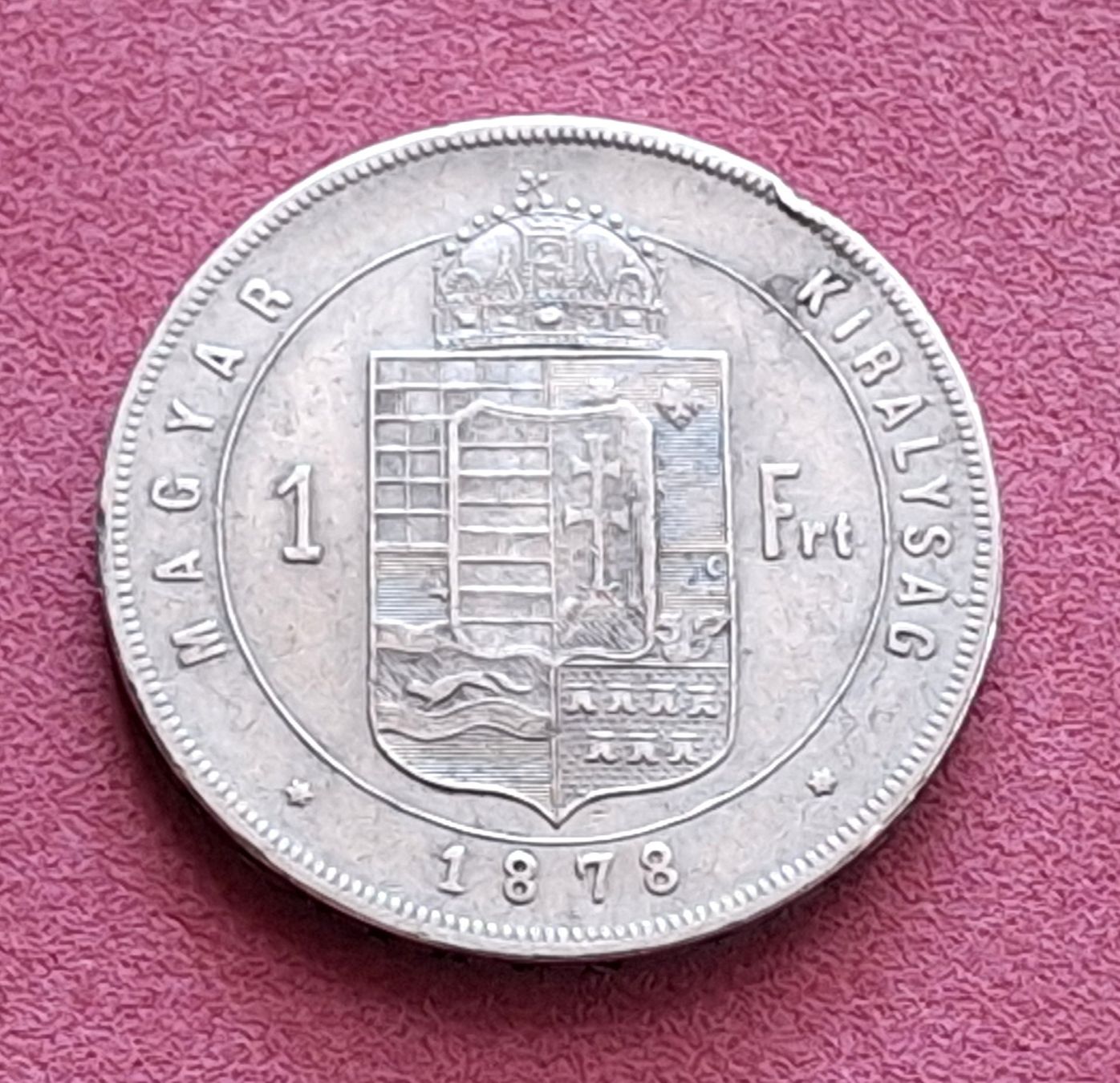 Tutti le monete: UNGARN - 1 FORINTH 1878 KB – Usato da Boniswil venduto da dpd4coins 1