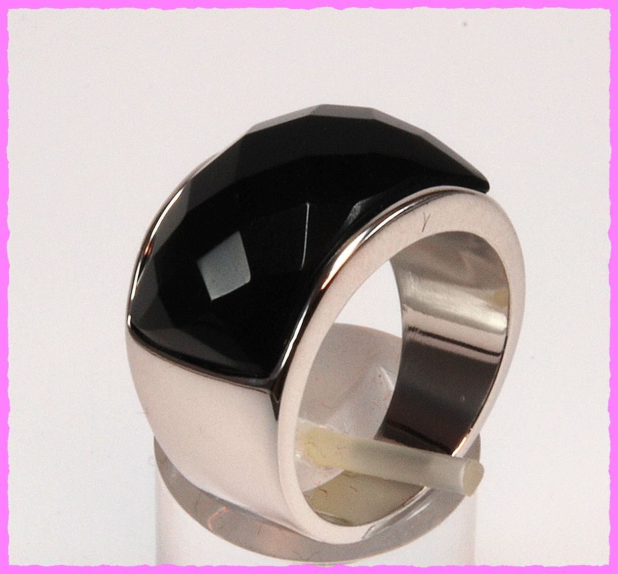 Anelli: Wow, breiter Ring mit Zirkonia – Nuovo e nell'imballaggio originale da Oberglatt ZH venduto da Diamond-Girl 2