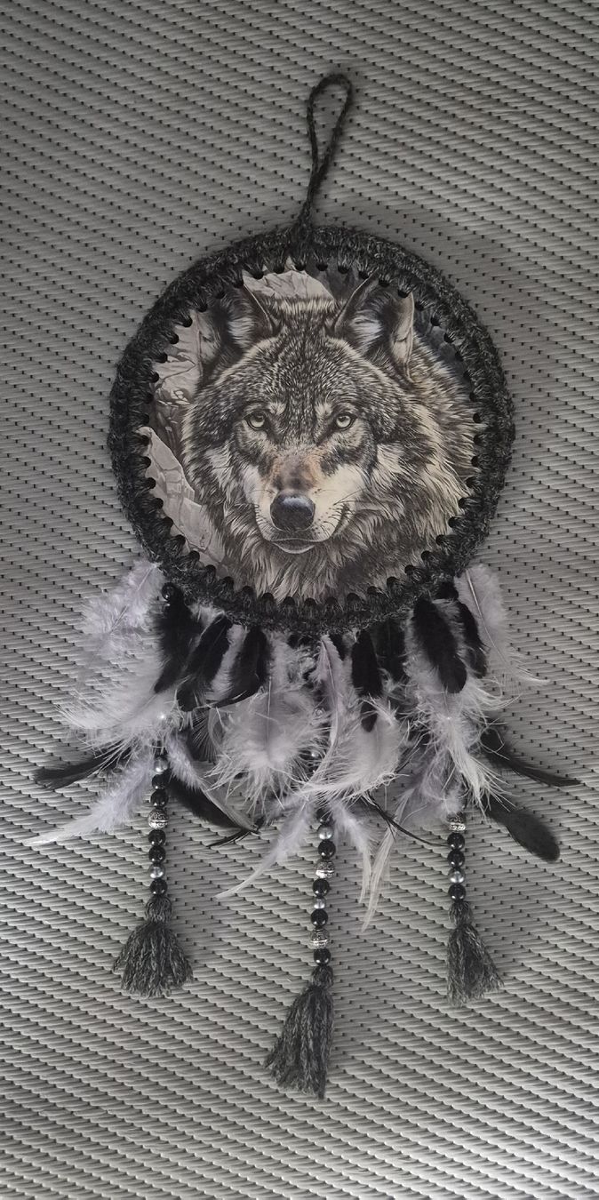 Alle Dekorationen: Wolf Traumfänger (handgemacht) – Neu und originalverpackt aus Goldswil von Sandra7319