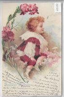 Souvenir de Bulle - Kleiner Knabe - Litho