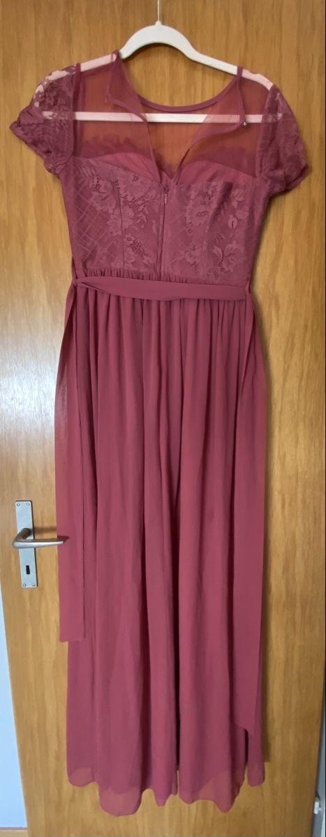 Zalando Vestiti: Abendkleid lang rot mit Spitze Grösse M/36 – Usato da Köniz venduto da dia_rs6m 5