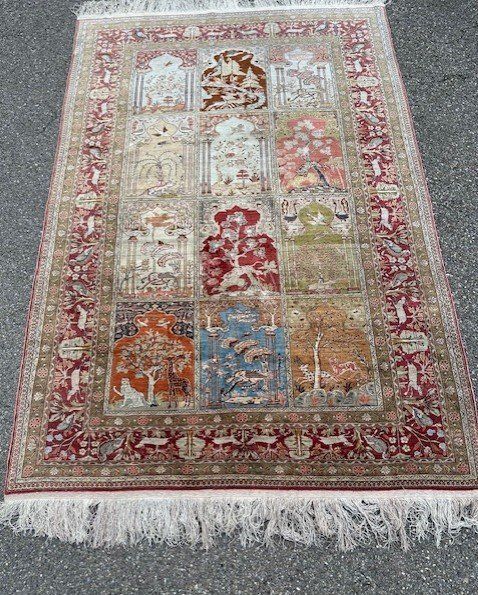 Tappeti: ORIENTTEPPICH SEIDE HANDGEKNÜPFT CA. 190X128CM – Usato da Ostermundigen venduto da Kari1937 8