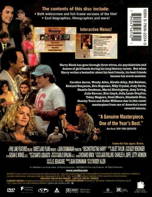 Tutti i DVDs: HARRY DANS TOUS SES ÉTATS (DECONSTRUCTING HARRY) – Nuovo (secondo la descrizione) da Bursins venduto da Adabel 1