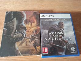 Assassins Creed Valhalla Ultimate PS5 Steelbook inkl Codes