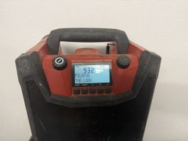 Baustellen Radio Hilti mit Ladestation + USB-C charger, etc.
