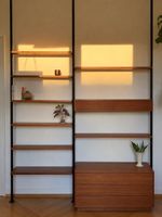 Midcentury Teak Teleskopregal (danish)