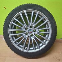 Jantes origine Alfa Romeo Giulia 18" + pneus hiver 6mm