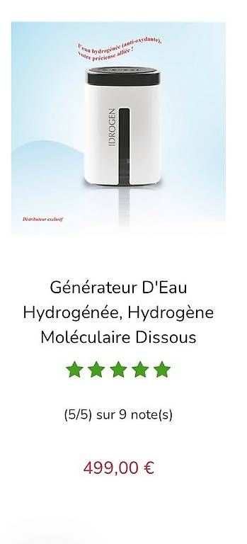 Générateurs de courant: Générateur d'eau hydrogénée IDROGEN  – D'occasion à Aigle par sev_ll62