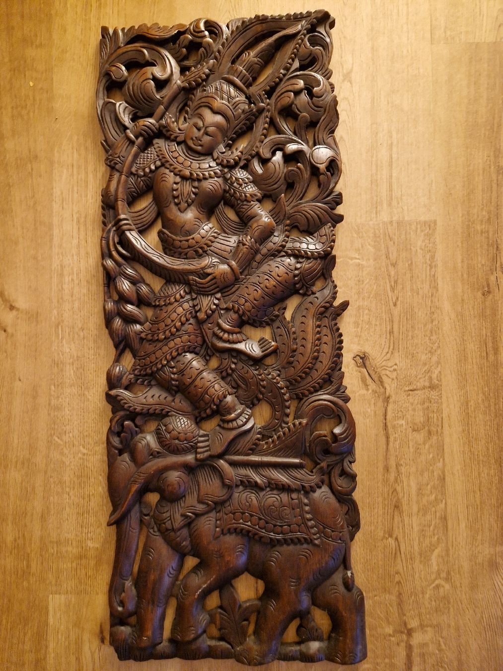 Statuette: Grosse schöne Holzschnitzerei Thailand oder Bali – Usato da Jona venduto da HappyHappyHappyHappy