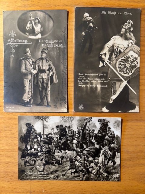 Cartoline postali: 3 Postkarten vom 1. Weltkrieg – Usato da Seon venduto da retep012