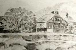 GRIENGRUBE, KÖNIZ, Zeichnung, wohl von Gustav Stettler