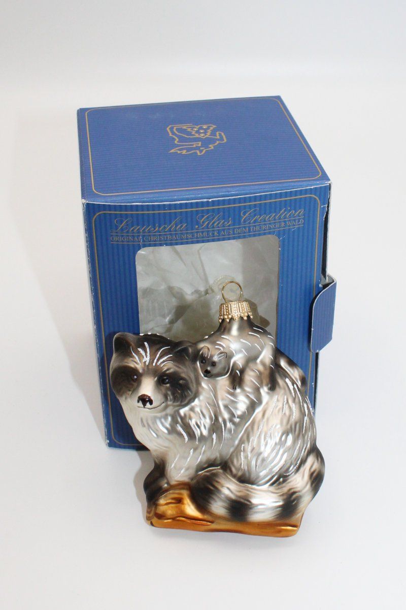 Tutte le decorazioni: Christbaumanhänger Waschbär / Lauscha – Nuovo (secondo la descrizione) da Weggis venduto da Mylemontree