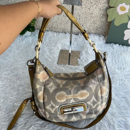 Coach Handtasche gemustert Grösse 37x28cm guter Zustand