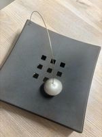 Serviettenhalter Metall schwarz modern Deko Pendel IKEA