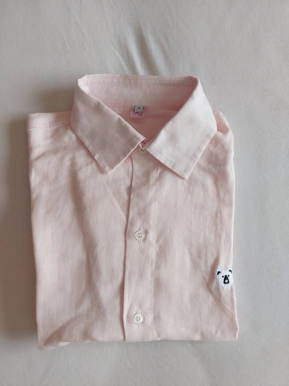 Camicette: Chemise en lin rose clair - Taille S – Nuovo e nell'imballaggio originale da Penthalaz venduto da Jojolap