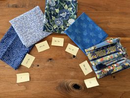 Stoff-Packet blau