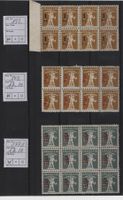 Ausbrauchsausgaben 1921 Nr, 132 + 147 + 148 II mit Abarten.