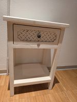 Nachttischli Holz weiss Shabby Chic Stil Kommode Tisch