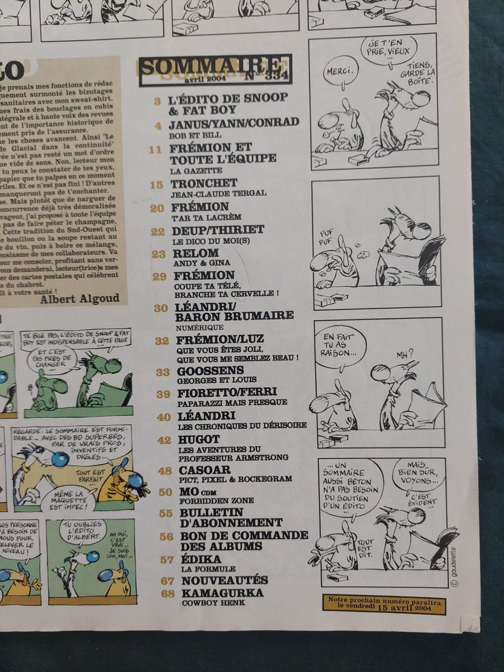 Fumetti: Fluide Glacial No 334 Avril 2004 TBE – Usato da Genève venduto da Blu_BD 2