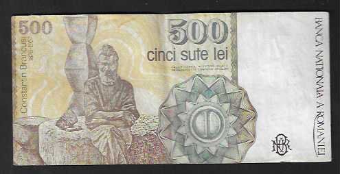 Banconote: Romania  500  Lei  Gebraucht – Usato da Gordola venduto da coinsandnotes 1