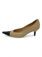 Chanel Tow-Tone Cap Toe Pump EU 36.5 Beige