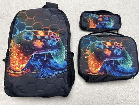 Sac à dos enfant, gamer, 3 pièces, neuf, top qualité!