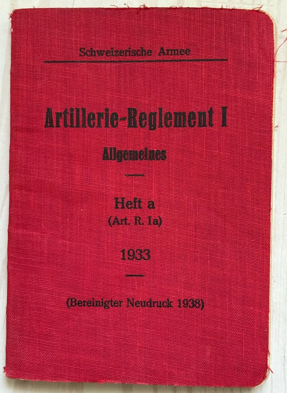 Schweizer Armee Armi bianche: ARTILLERIE-REGLEMENT I – Usato da Ostermundigen venduto da crazy-horse-1840