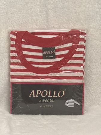 Apollo Sweater, Rot/Weiss, XXXL, Neu & Originalverpackt