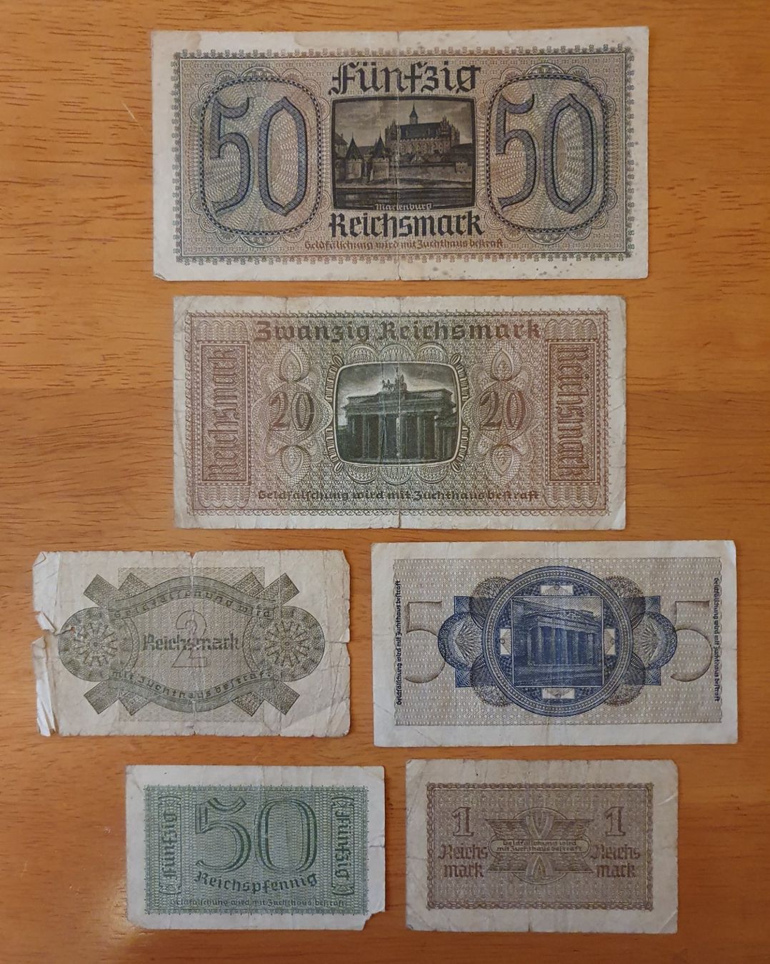 Banknoten: Banknote reichsmark – Gebraucht aus Pregassona von eld_st6b 1
