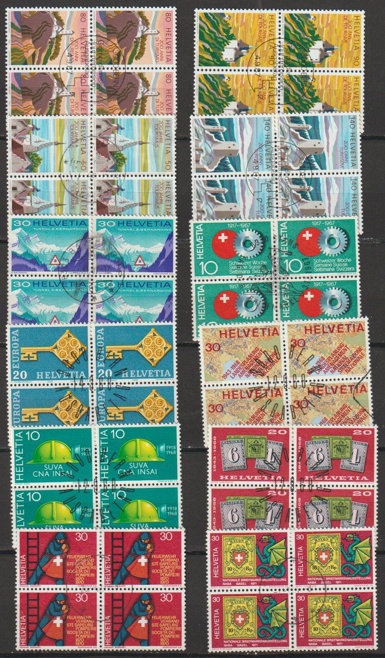 Tous les timbres: Collection de timbres suisses, variété – D'occasion à Crans-Montana par kira56