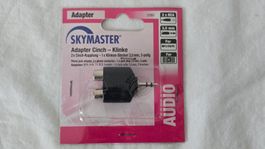 Skymaster Audio-Adapter: Cinch auf 3.5mm Klinke – Neu & OVP