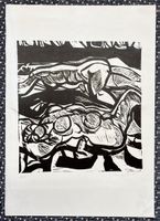 Holzschnitt „Morgen“ von Diether Ritzert 1965   (ID b4382)