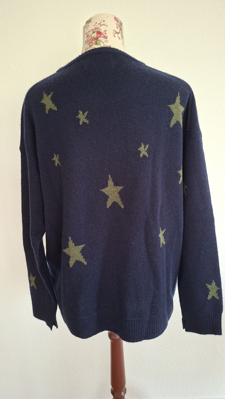 Paul Kehl Pulls & Sweat-shirts: Pullover Paul Kehl dunkelblau Sternmuster Grösse M – D'occasion à Kriens par Wolly85 1