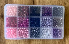 Box Bastelperlen / Acrylperlen 6mm glänzend, Neu