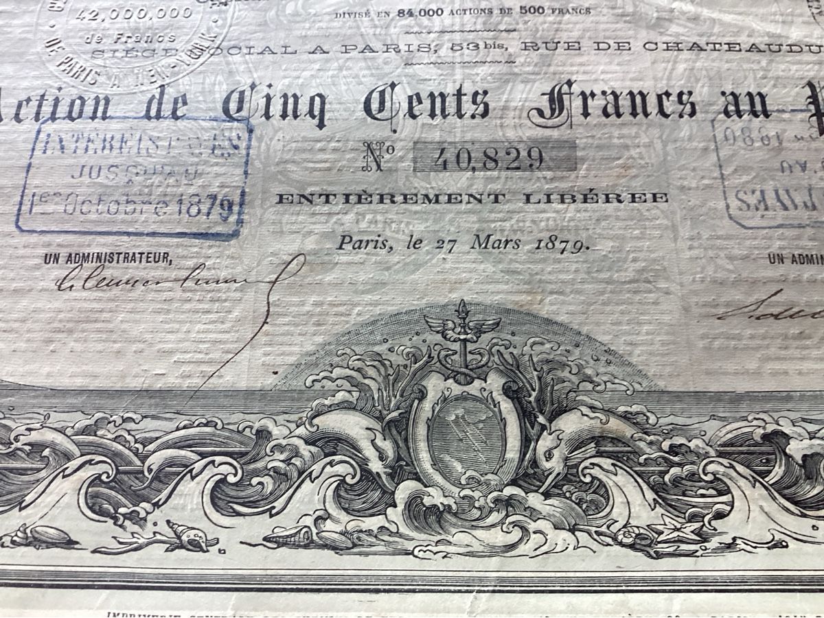 Documenti: Action télégraphe 1879 – Usato da Luc (Ayent) venduto da Rebouille 2